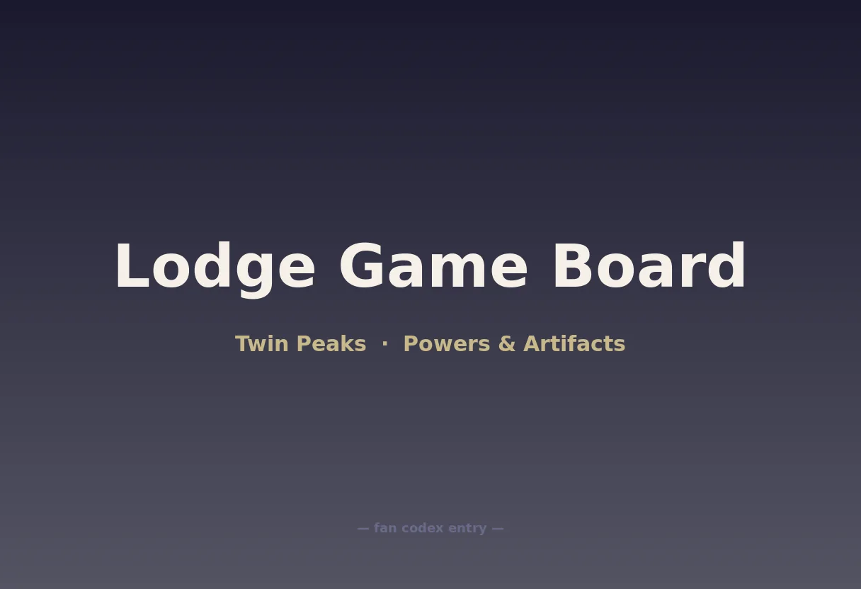 Lodge Game Board