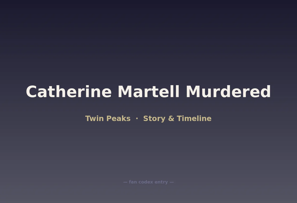 Catherine Martell Murdered